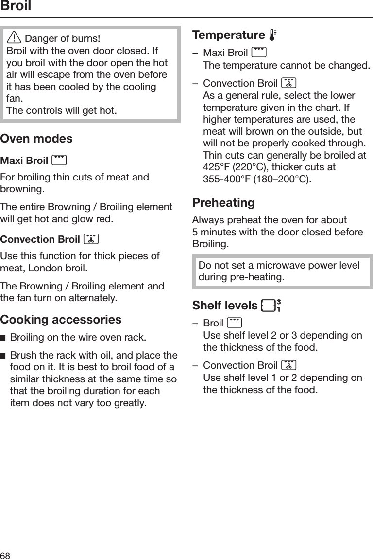 Page 68 of Miele and Cie KG BM6010 Microwave Convection Oven User Manual BM BK1 US CA en