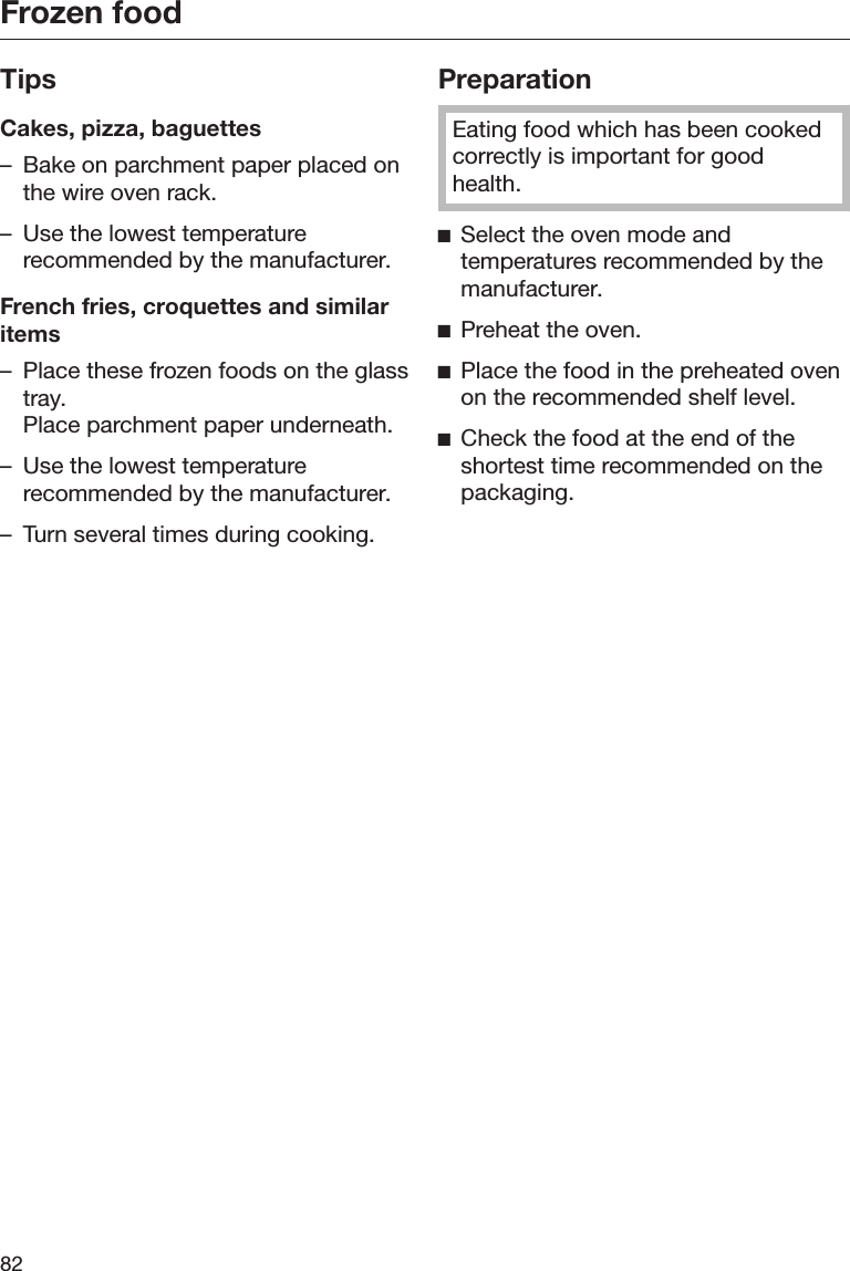 Page 82 of Miele and Cie KG BM6010 Microwave Convection Oven User Manual BM BK1 US CA en