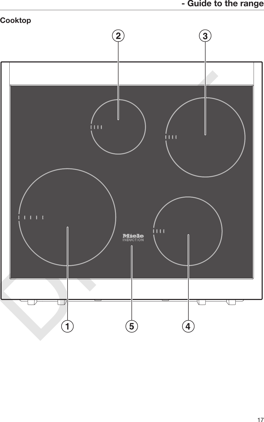 DRAFT- Guide to the range17Cooktop