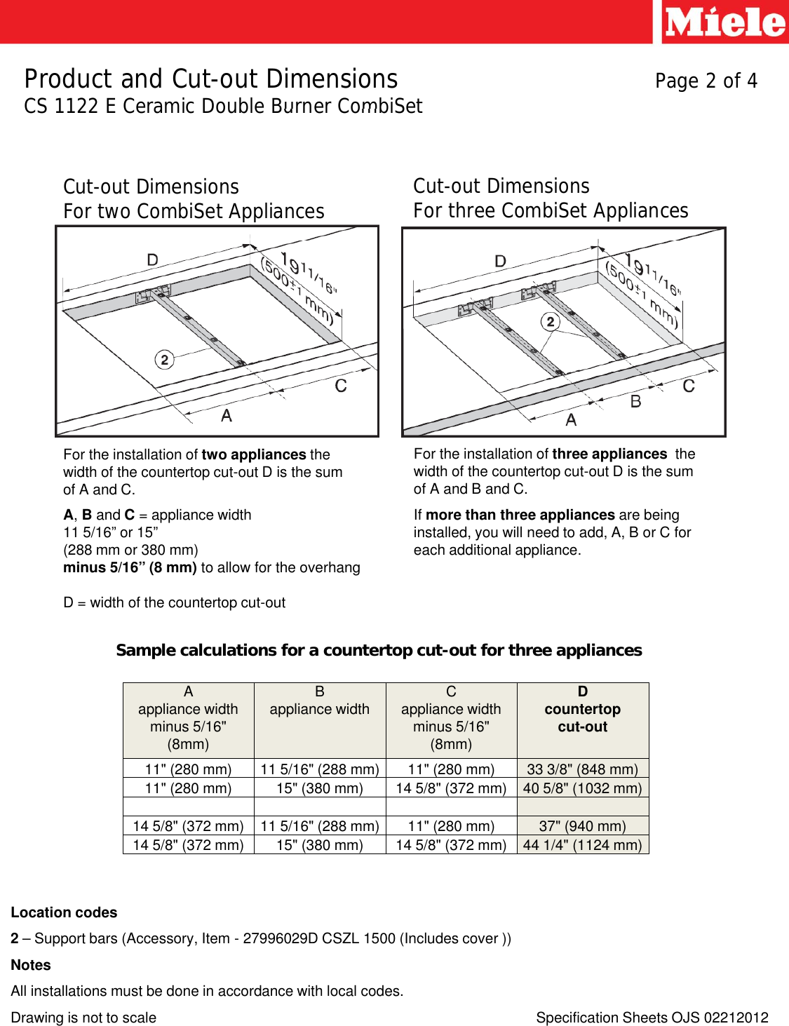 Page 2 of 4 - Miele Miele-Cs-1122-E-Specification-Sheet- Microsoft  - CS1122E_Specifications [Compatibility Mode] Miele-cs-1122-e-specification-sheet