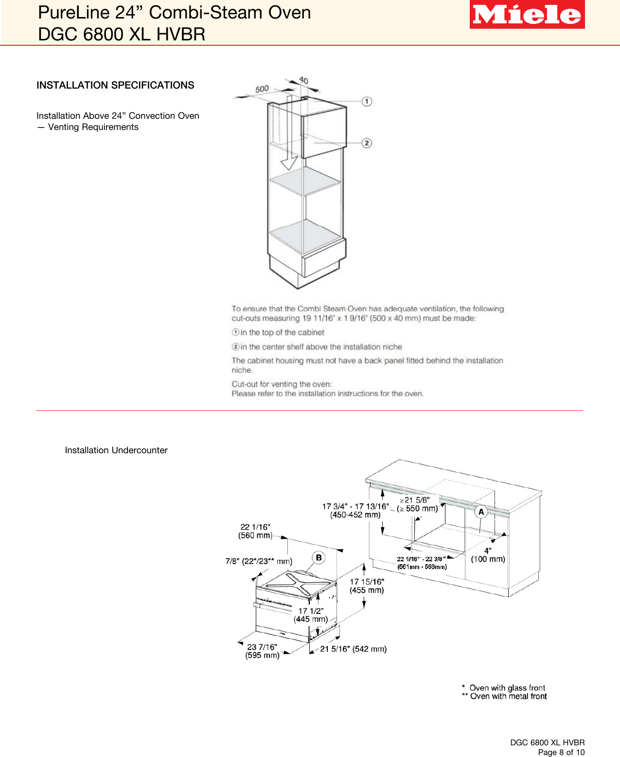 Page 8 of 10 - Miele Miele-Dgc-6800-Xl-Specification-Sheet-  Miele-dgc-6800-xl-specification-sheet