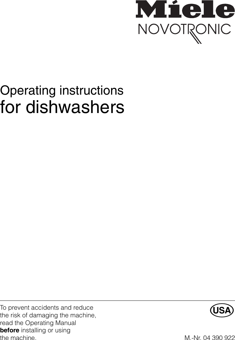 Miele Dishwasher Comparison Chart