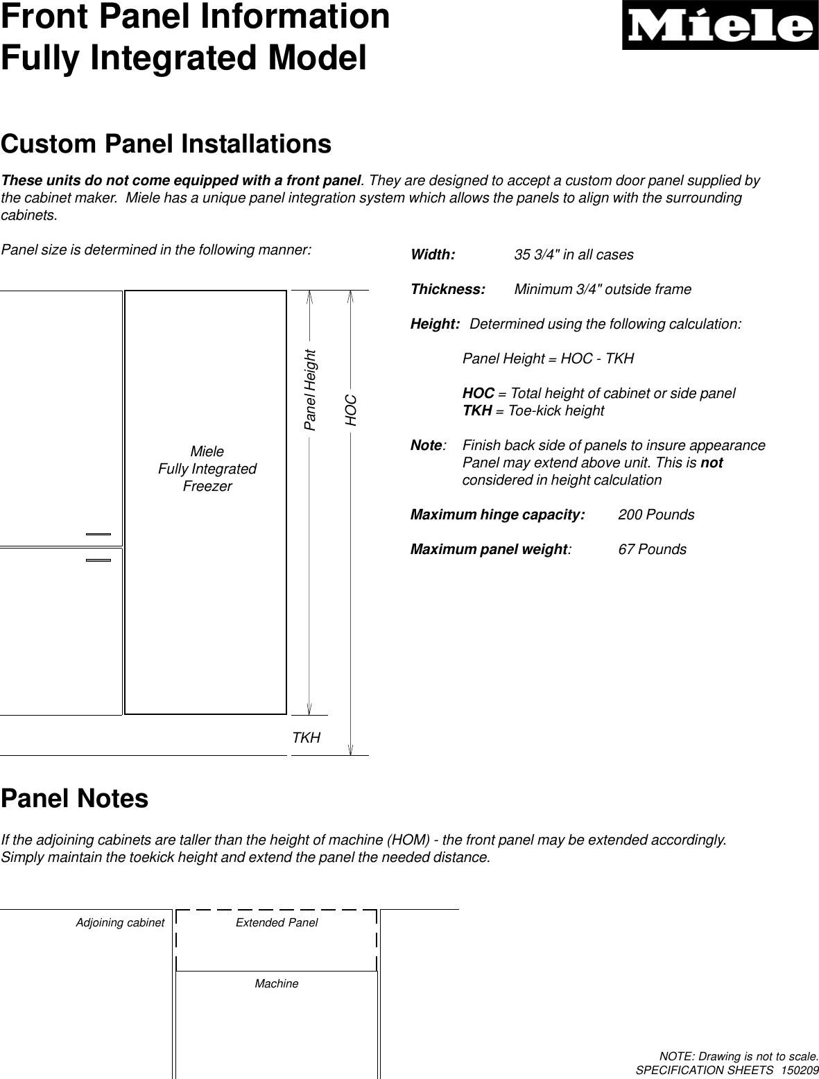 Page 2 of 3 - Miele Miele-F-1911-Vi-Specification-Sheet- 36 Inch Freezer Spec.PMD  Miele-f-1911-vi-specification-sheet