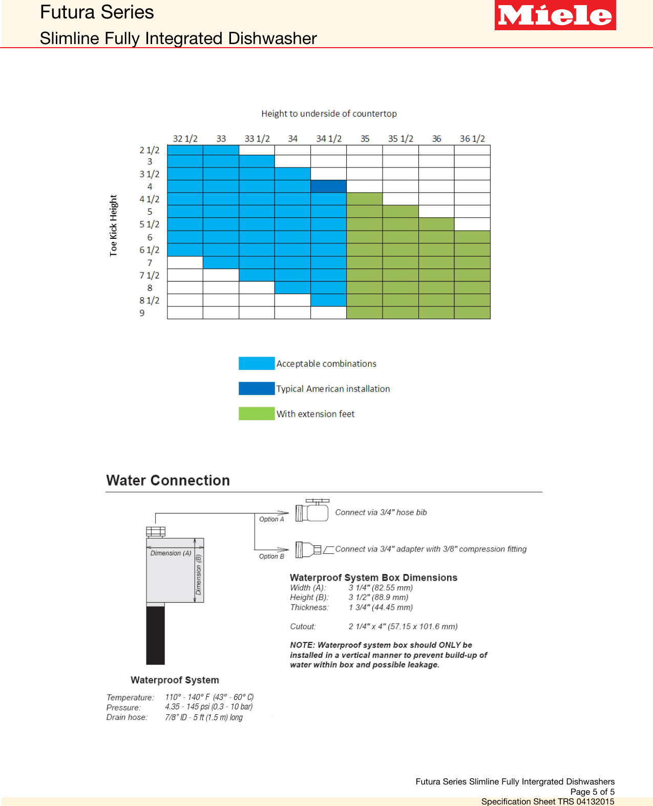 Page 5 of 5 - Miele Miele-G-4760-Scvi-Futura-Dimension-Slimline-Specification-Sheet-  Miele-g-4760-scvi-futura-dimension-slimline-specification-sheet