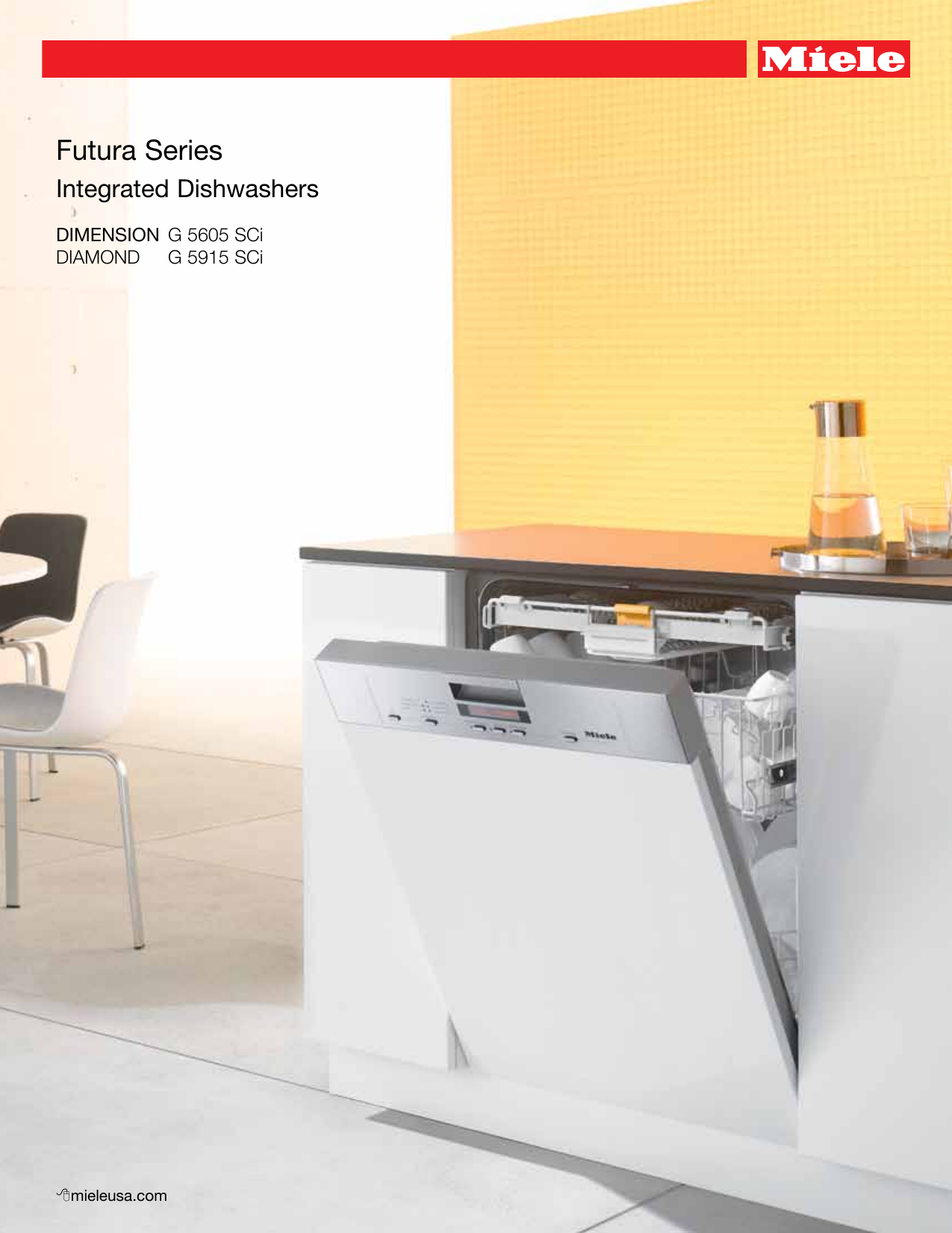 Page 1 of 5 - Miele Miele-G-5605-Sci-Futura-Dimension-Series-Specification-Sheet-  Miele-g-5605-sci-futura-dimension-series-specification-sheet