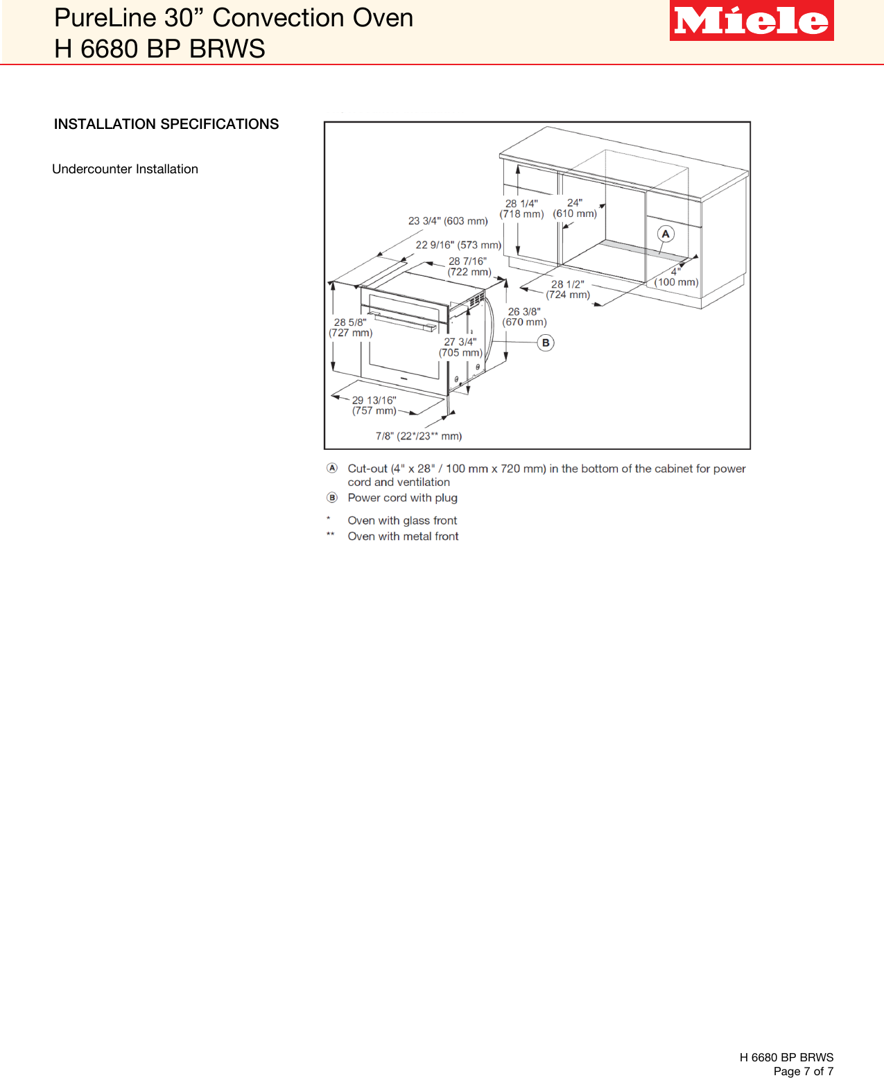Page 7 of 7 - Miele Miele-H-6680-Bp-Specification-Sheet-  Miele-h-6680-bp-specification-sheet