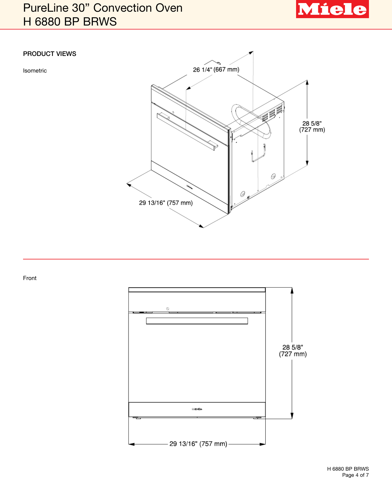 Page 4 of 7 - Miele Miele-H-6880-Bp-Specification-Sheet- Miele-h-6880-bp-specification-sheet
