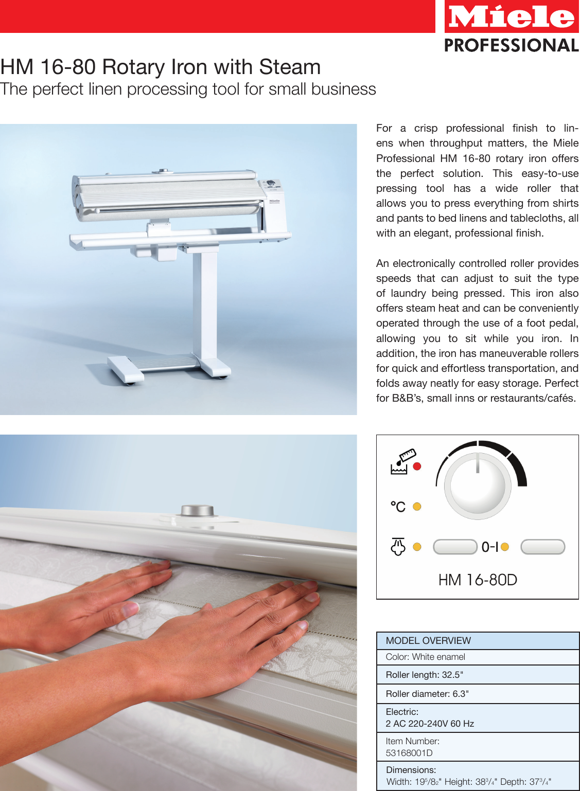 Page 1 of 1 - Miele Miele-Hm-16-80-Specification-Sheet-  Miele-hm-16-80-specification-sheet