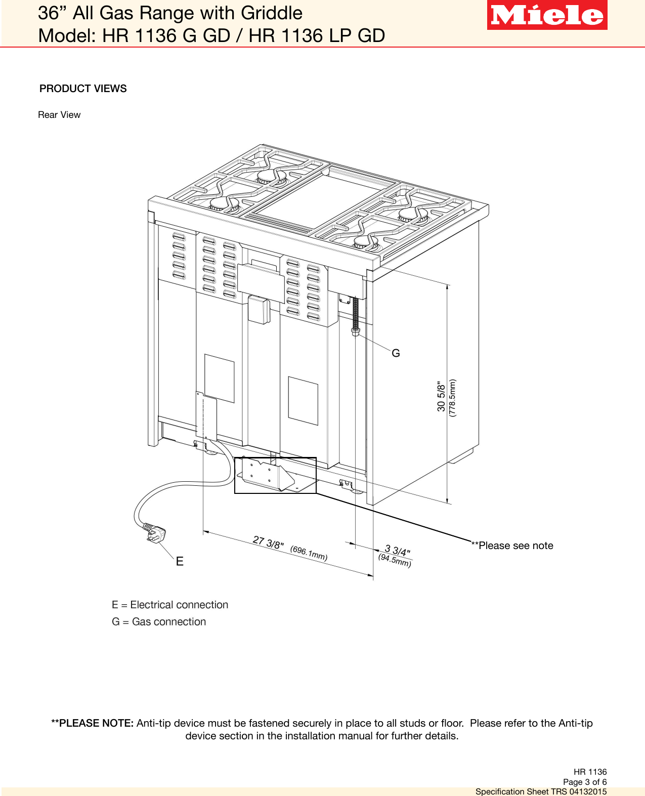 Page 3 of 6 - Miele Miele-Hr-1136-Gd-Specification-Sheet-  Miele-hr-1136-gd-specification-sheet