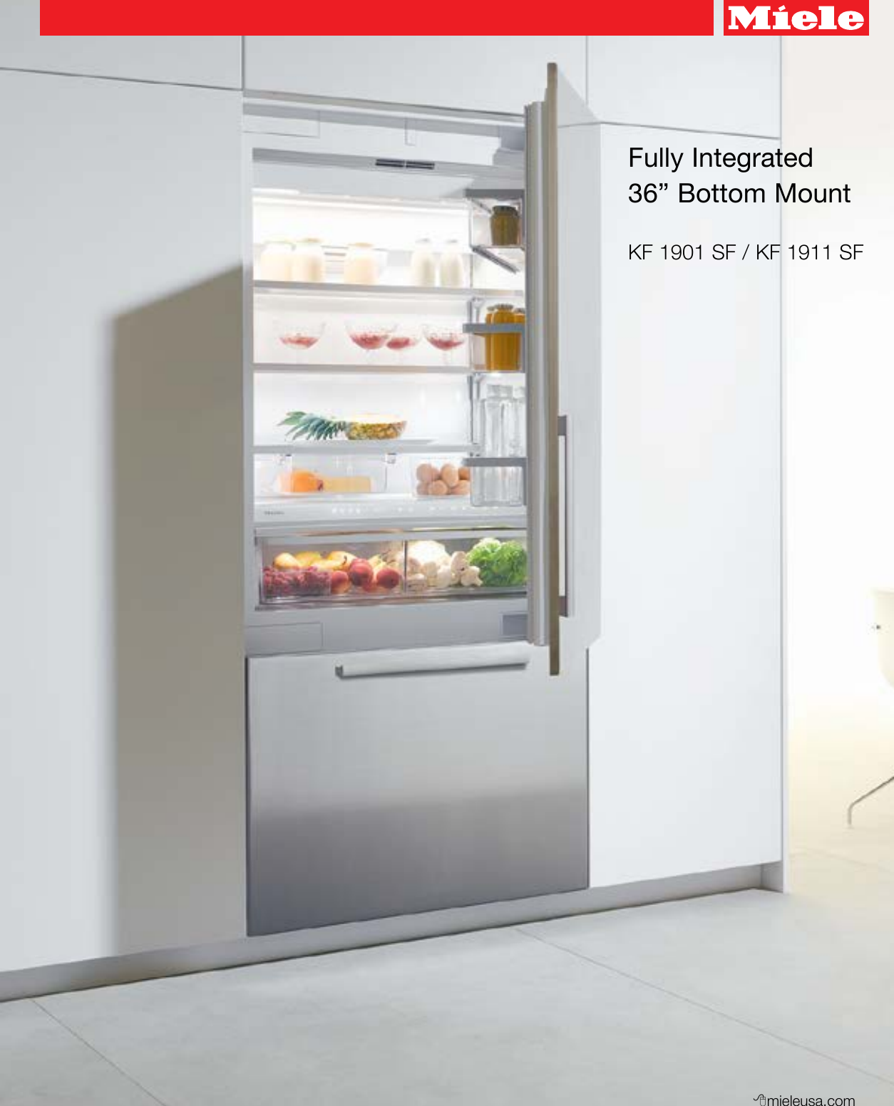 Page 1 of 3 - Miele Miele-Kf-1901-Sf-Specification-Sheet-  Miele-kf-1901-sf-specification-sheet