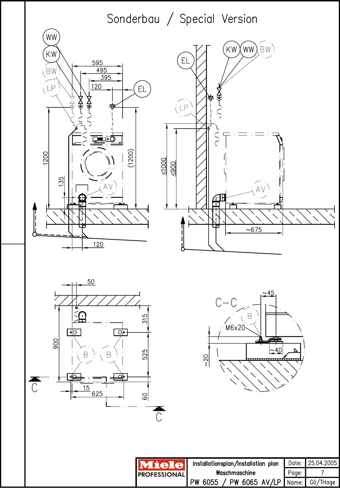 Page 7 of 11 - Miele Miele-Little-Giant-Pw-6065-Specification-Sheet Deckblatt PW 6055 + 6065_Elektro_GB