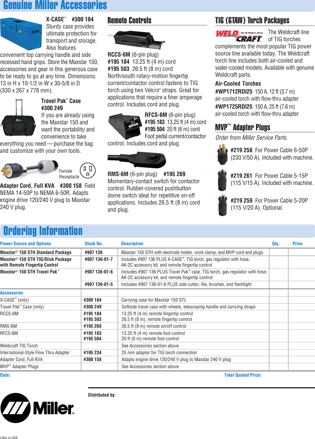 Page 4 of 4 - Miller-Electric Miller-Electric-150Sth-Users-Manual- A DC27-2 Maxstar 150 STH  Miller-electric-150sth-users-manual