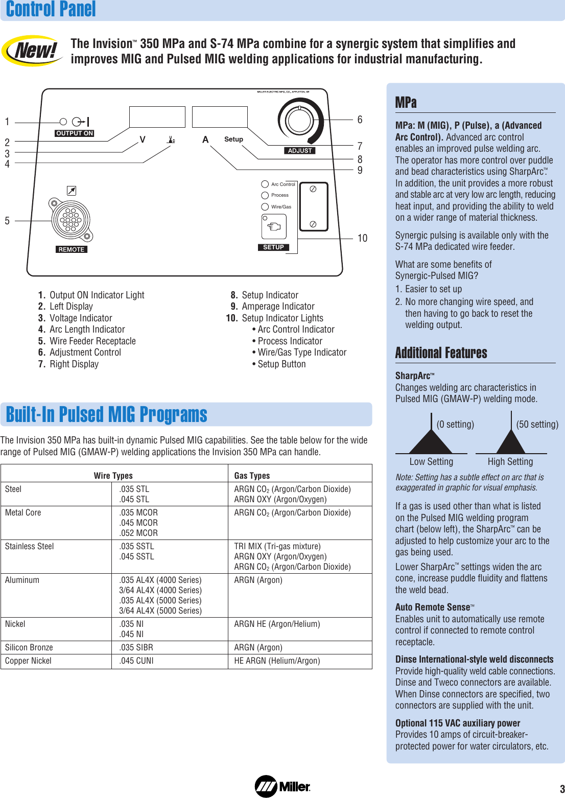 Page 3 of 8 - Miller-Electric Miller-Electric-350Mpa-Users-Manual- A DC23-5 Invision 350 MPa Sys  Miller-electric-350mpa-users-manual