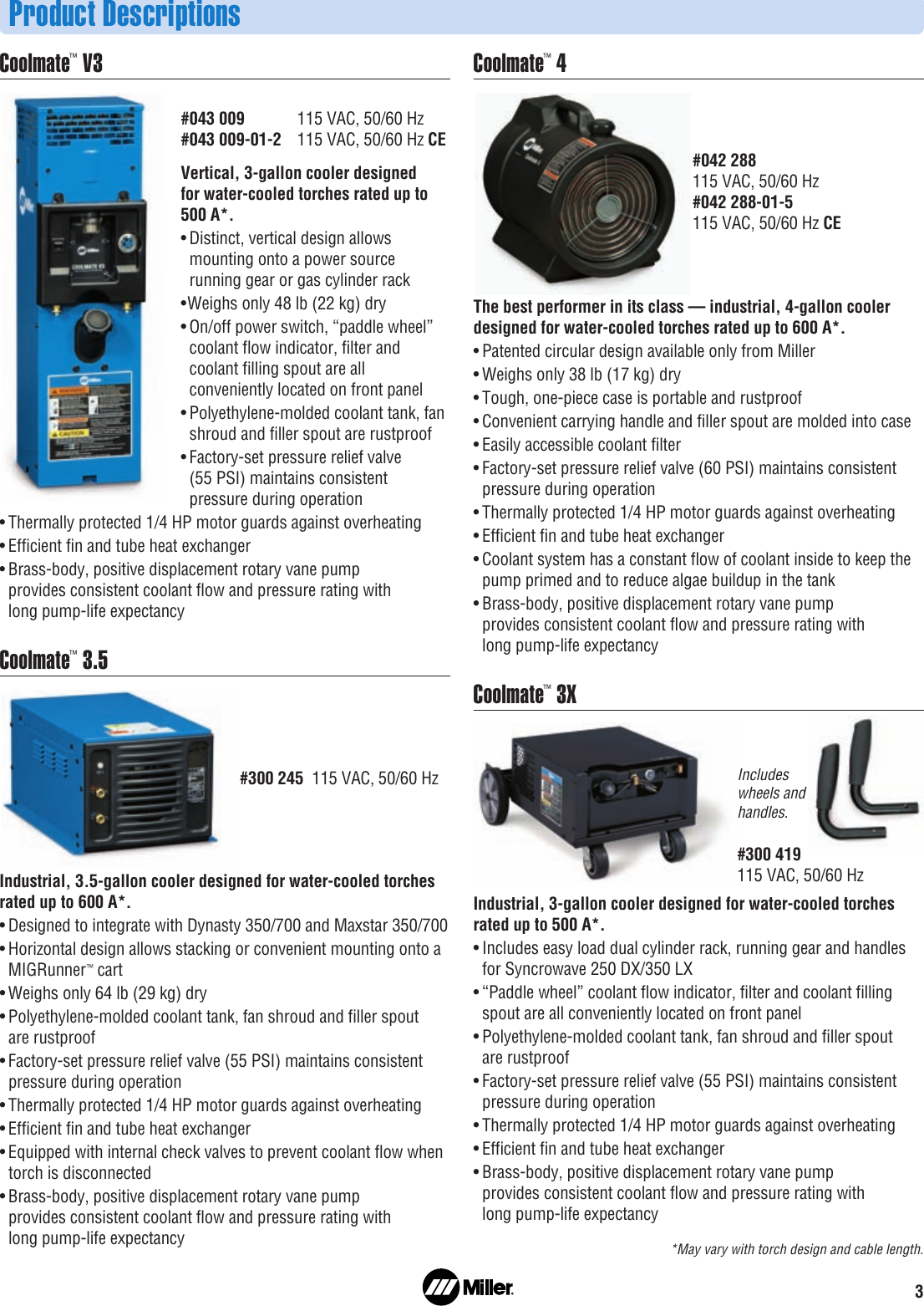 Page 3 of 8 - Miller-Electric Miller-Electric-Coolmate-1-Users-Manual- A AY7-2 Coolant Systems  Miller-electric-coolmate-1-users-manual