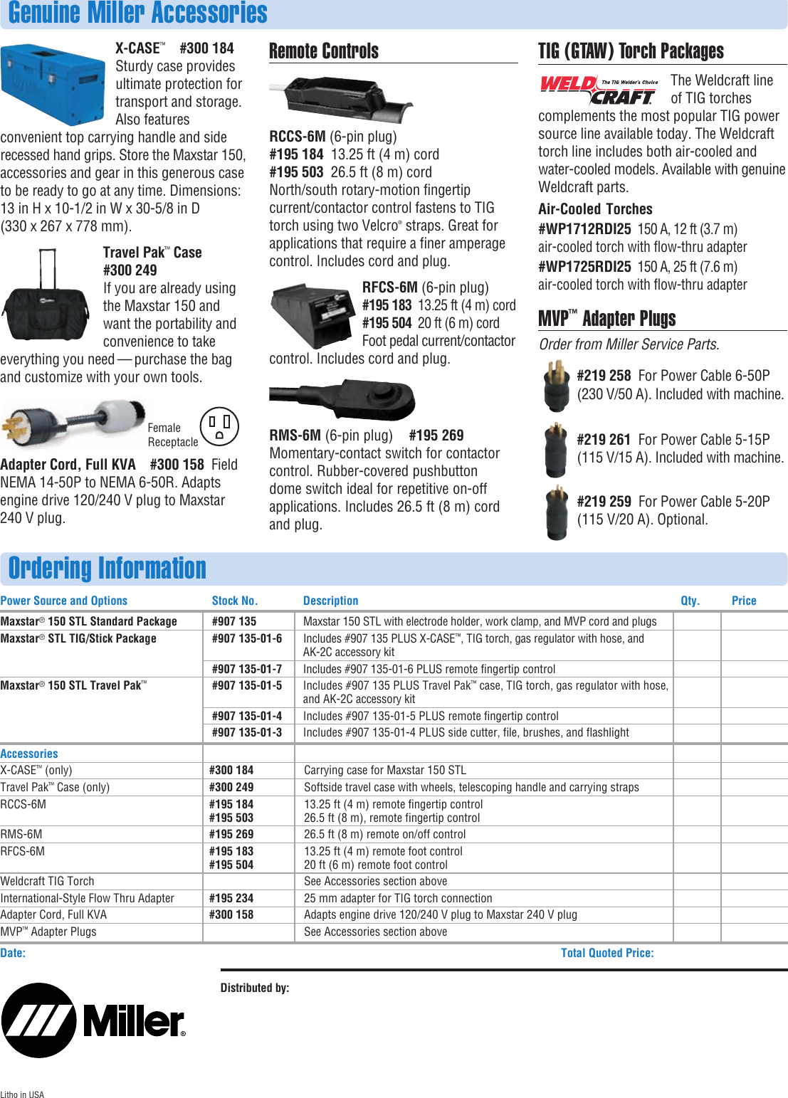 Page 4 of 4 - Miller-Electric Miller-Electric-Maxstar-150-Stl-Users-Manual- A DC27-1 Maxstar 150STL  Miller-electric-maxstar-150-stl-users-manual