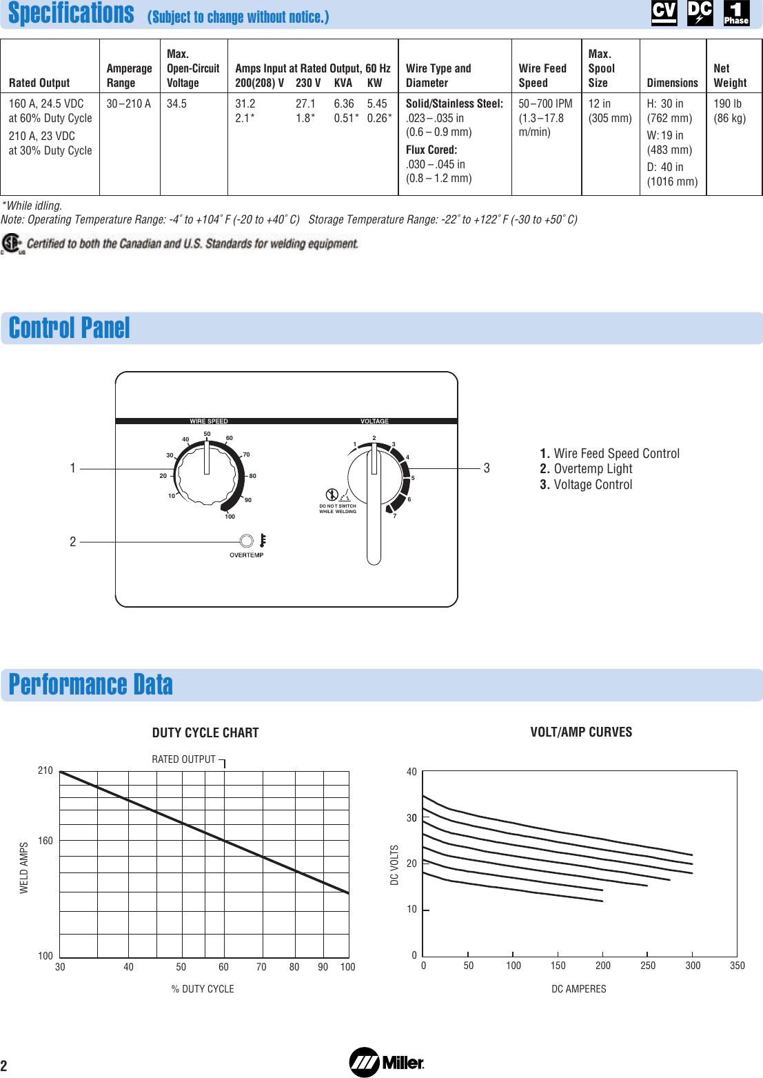 Page 2 of 8 - Miller-Electric Miller-Electric-Millermatic-212-Users-Manual- A DC12-46 MM 212  Miller-electric-millermatic-212-users-manual