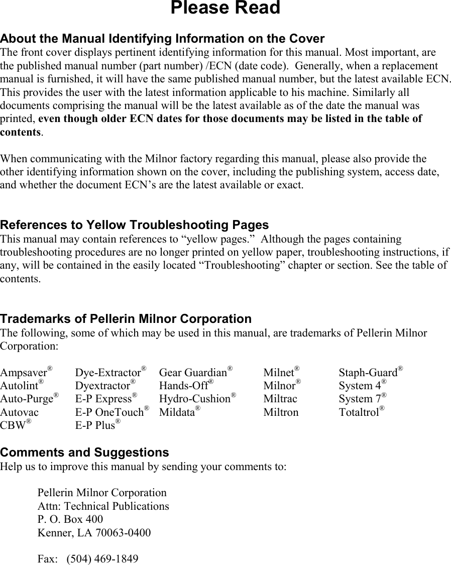 Page 2 of 9 - Milnor Milnor-Kwacsd001R-Users-Manual-  Milnor-kwacsd001r-users-manual