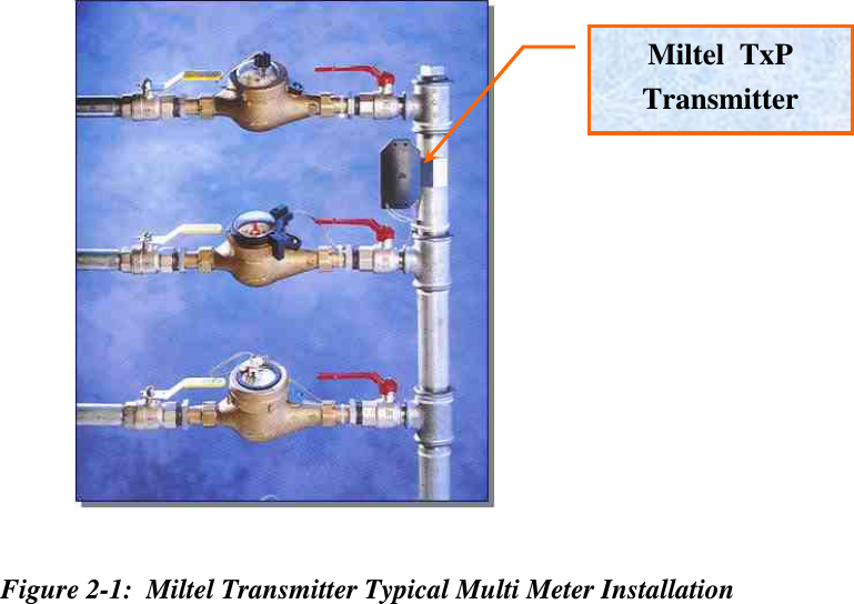                               Figure 2-1:  Miltel Transmitter Typical Multi Meter Installation        Miltel  TxP Transmitter 