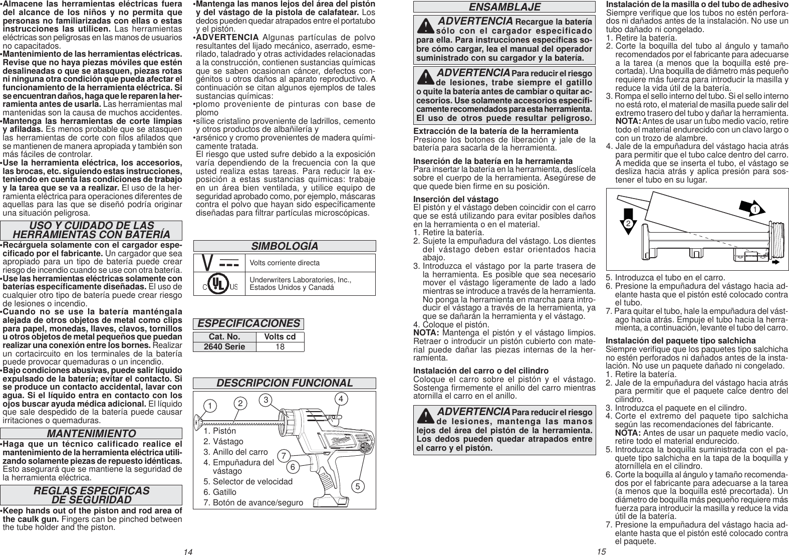 Page 8 of 11 - Milwaukee 2640-20 Series User Manual  To The D1abf588-59bb-426a-b1c4-a1d8219aaf50