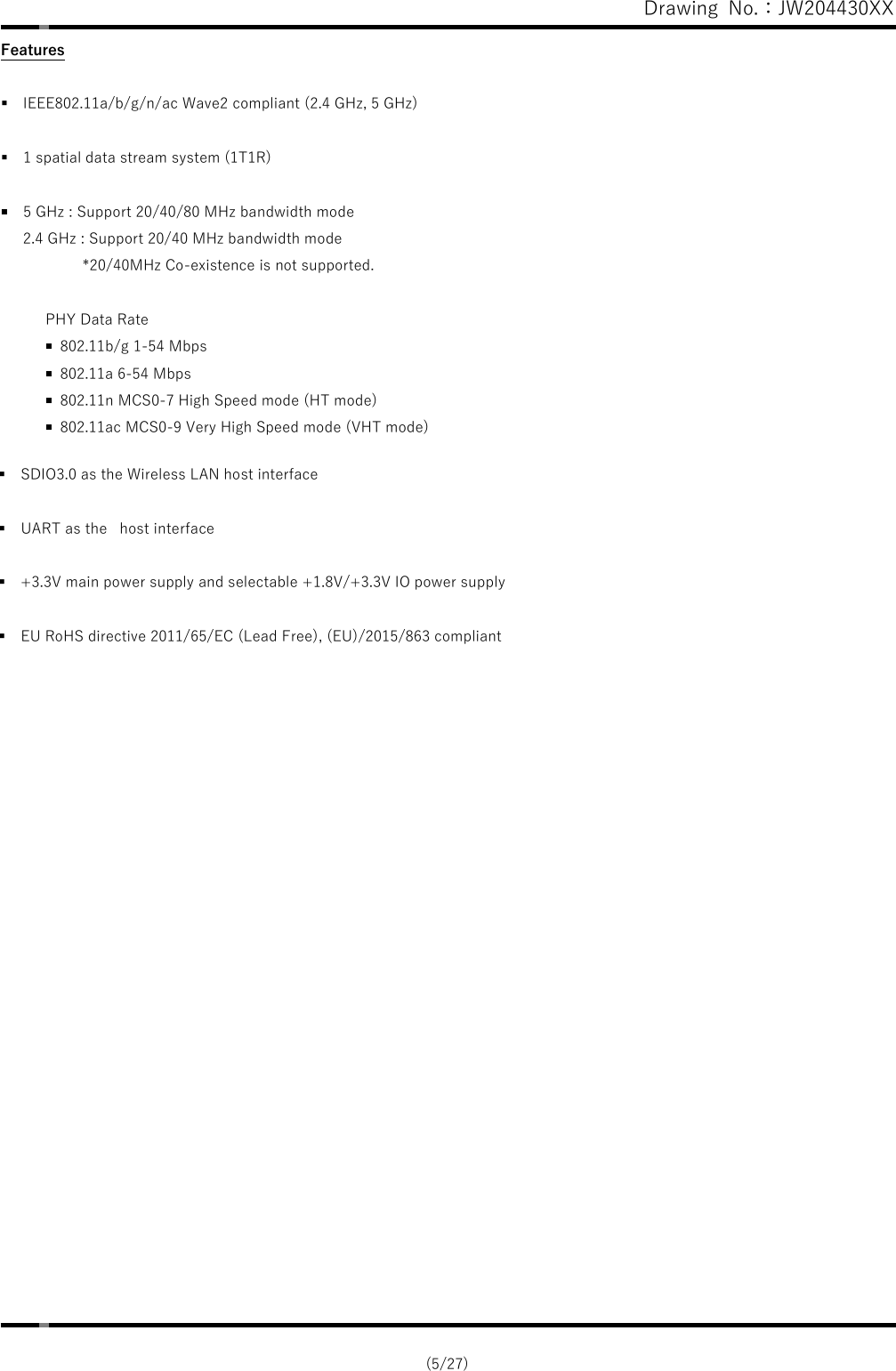 Page 5 of Mindray BIO Medical electronics PMACS Embedded wireless module User Manual silex technology  Inc 