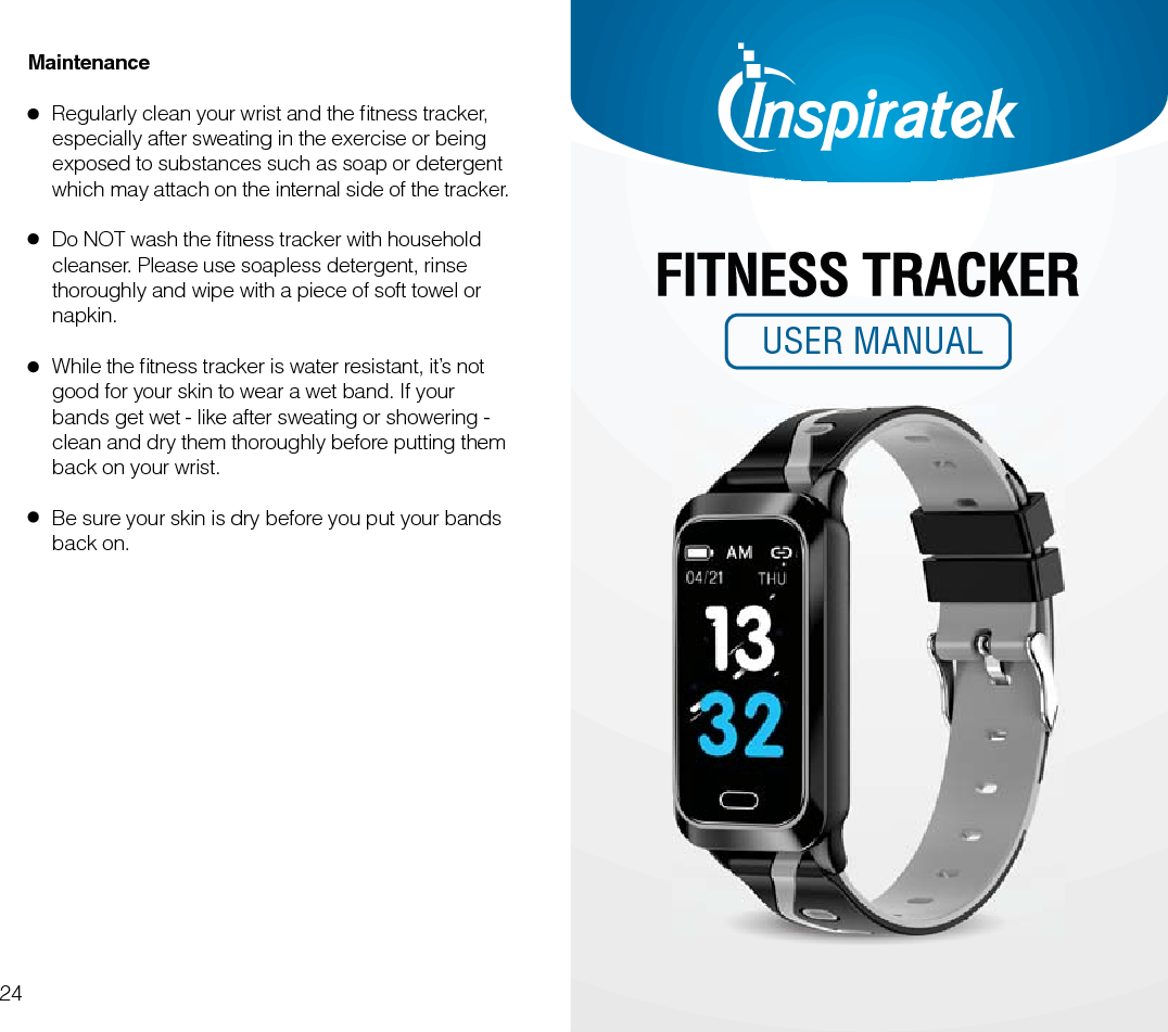 Mingzhe Technology TRKCF001 Smart bracelet User Manual New Fitness