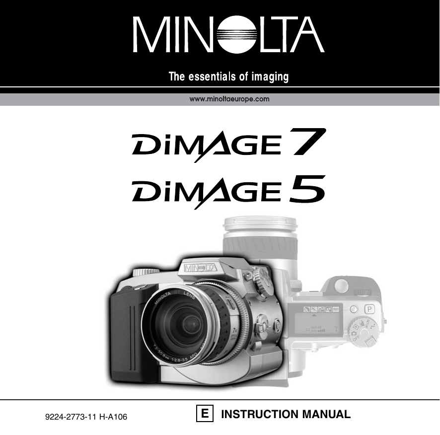 Appareil photo Minolta Dimage 5 avec objectif argenté testé