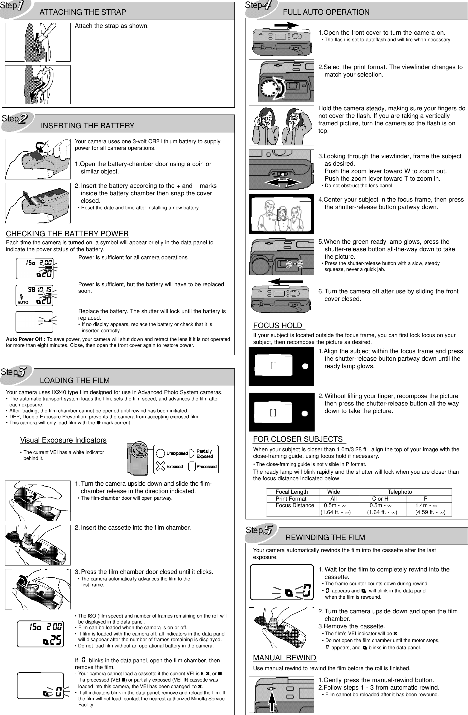 Page 2 of 4 - Minolta Minolta-Vectis-260-Instruction-Manual-  Minolta-vectis-260-instruction-manual