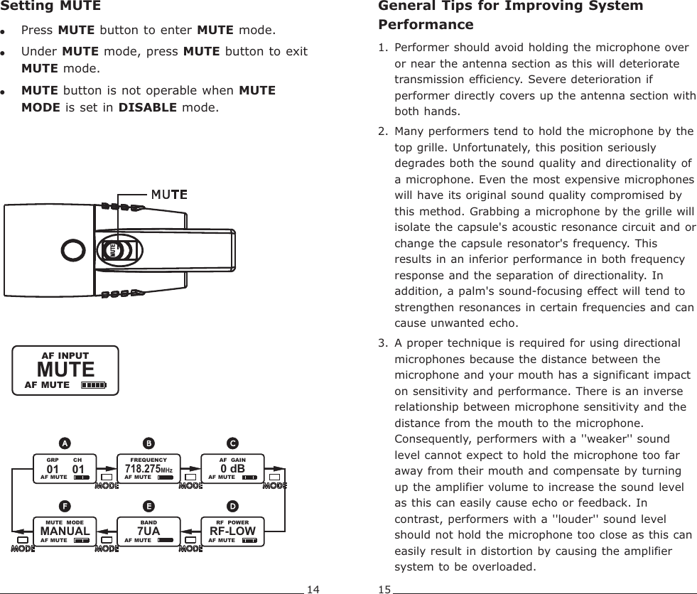 Page 10 of Mipro Electronics Co ACT70HC18 Transmitter User Manual ACT 70H 2CE466C X3 201402