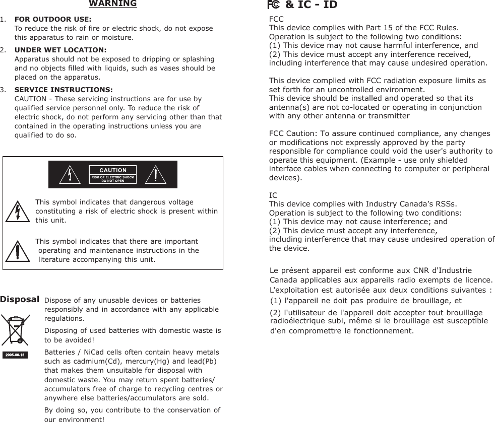 Page 2 of Mipro Electronics Co ACT70HC18 Transmitter User Manual ACT 70H 2CE466C X3 201402