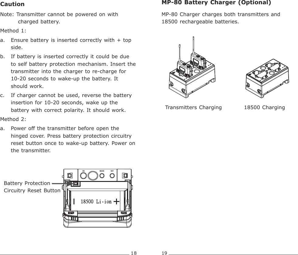 Page 12 of Mipro Electronics Co ACT70TC18 Transmitter User Manual ACT 70TC 2CE513A  201405