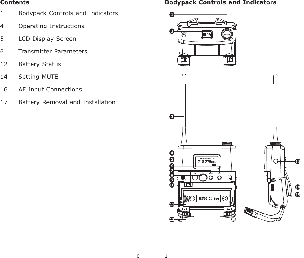 Page 3 of Mipro Electronics Co ACT70TC18 Transmitter User Manual ACT 70TC 2CE513A  201405