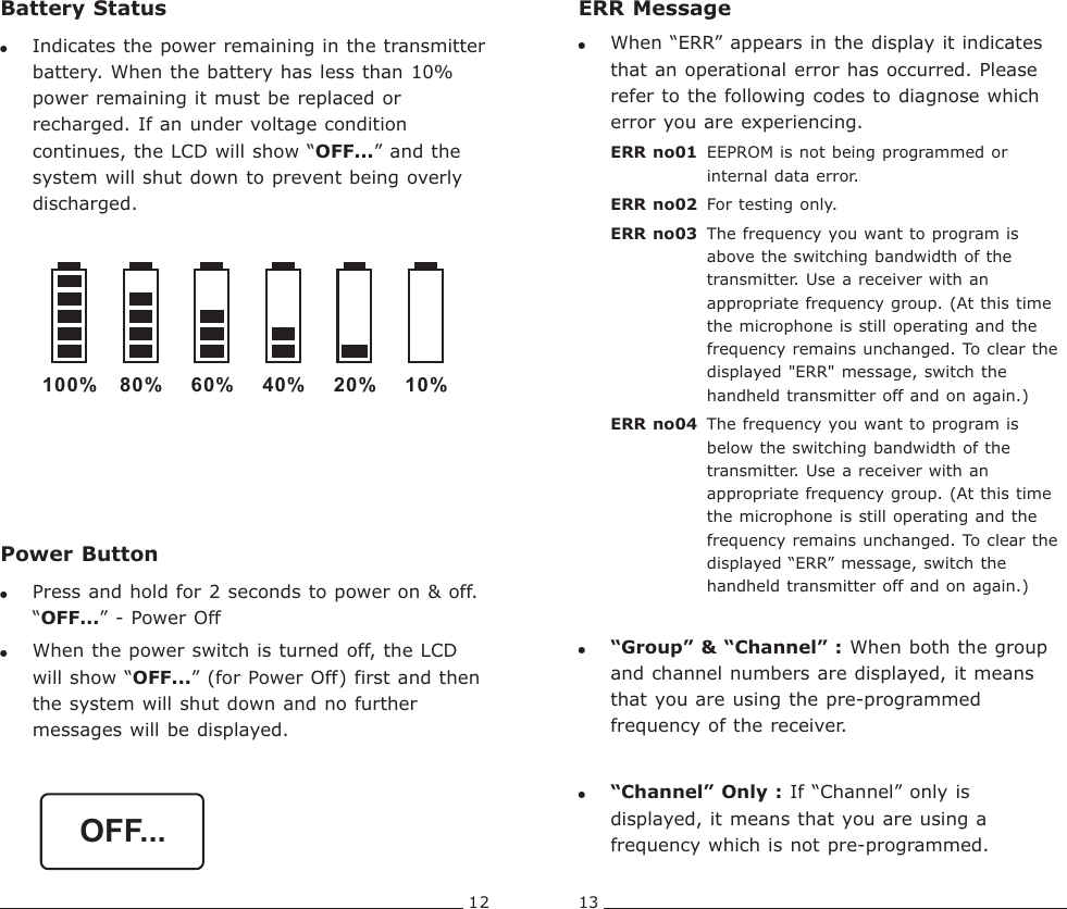 Page 9 of Mipro Electronics Co ACT70TC18 Transmitter User Manual ACT 70TC 2CE513A  201405