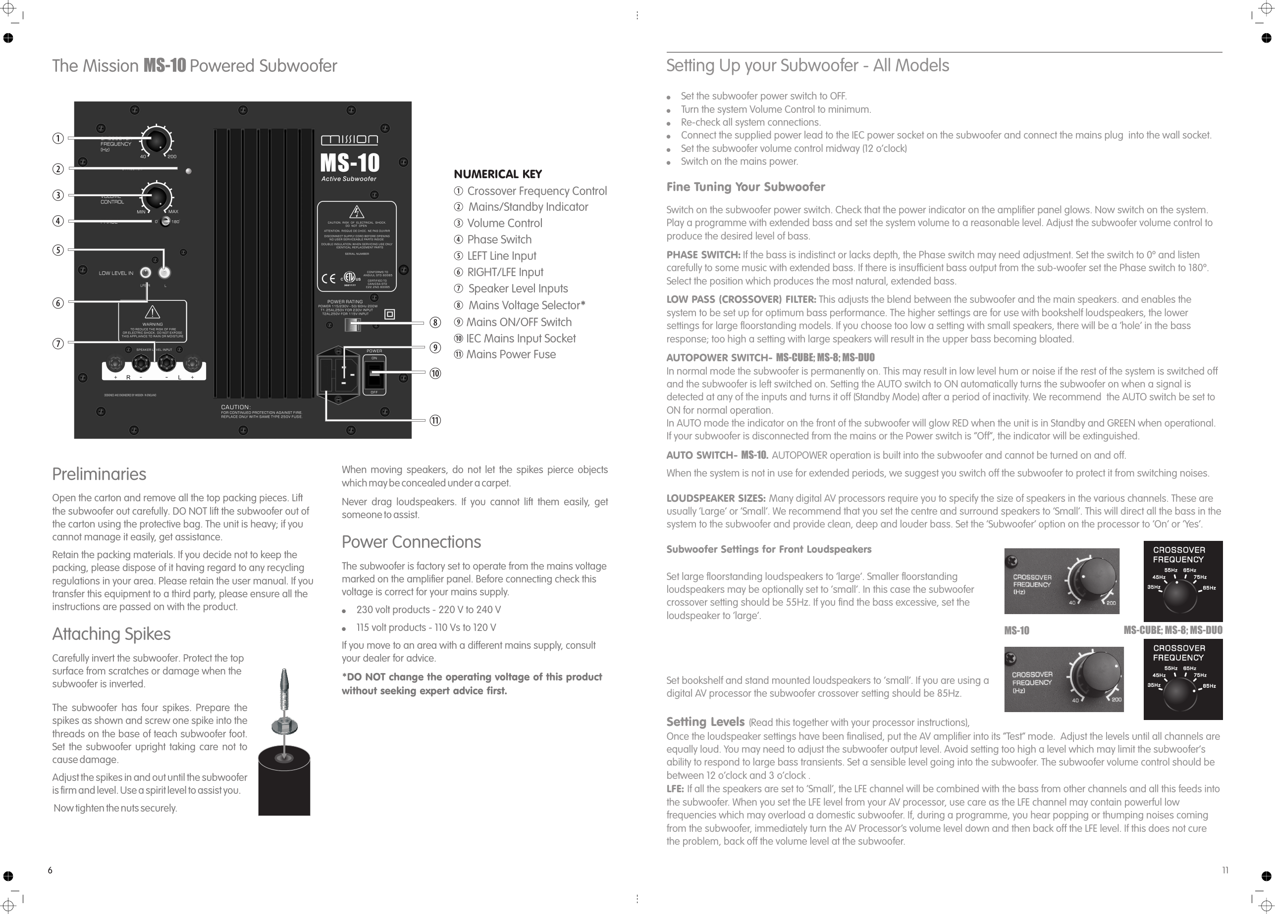 Page 6 of 8 - Mission Mission-Mission-Speaker-Ms-10-Users-Manual- Ms MANUAL V12  Mission-mission-speaker-ms-10-users-manual