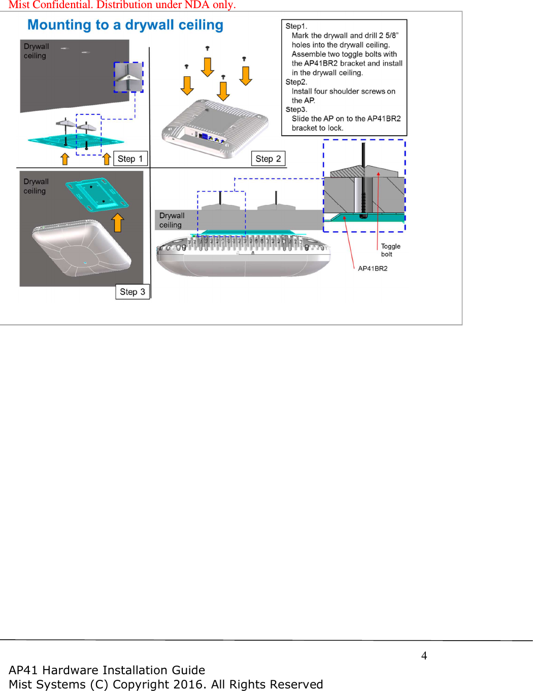 Mist Confidential. Distribution under NDA only.  4   !"##$   