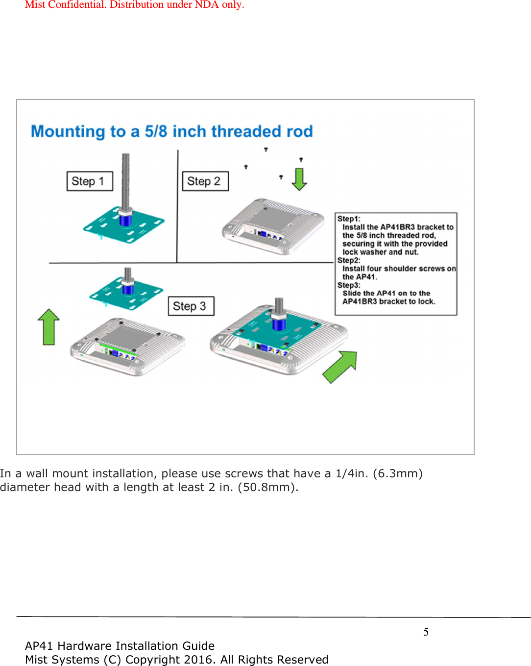 Mist Confidential. Distribution under NDA only.  5   !"##$            3-$4"!"8"6 ","  