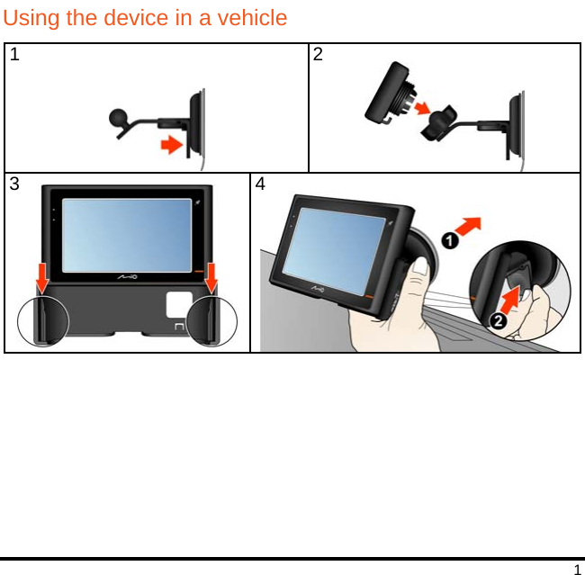   1 Using the device in a vehicle      41 23 