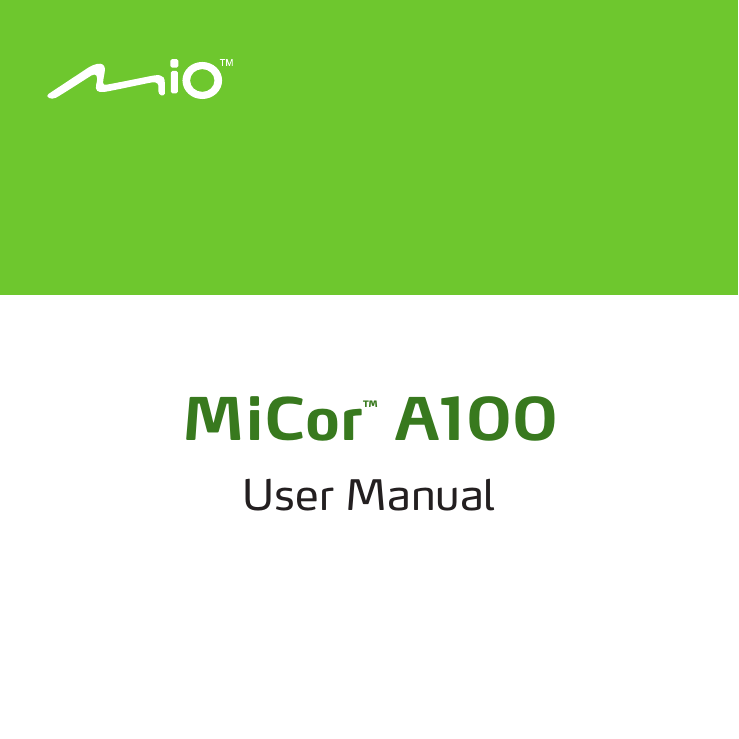 User ManualMiCorTM A100