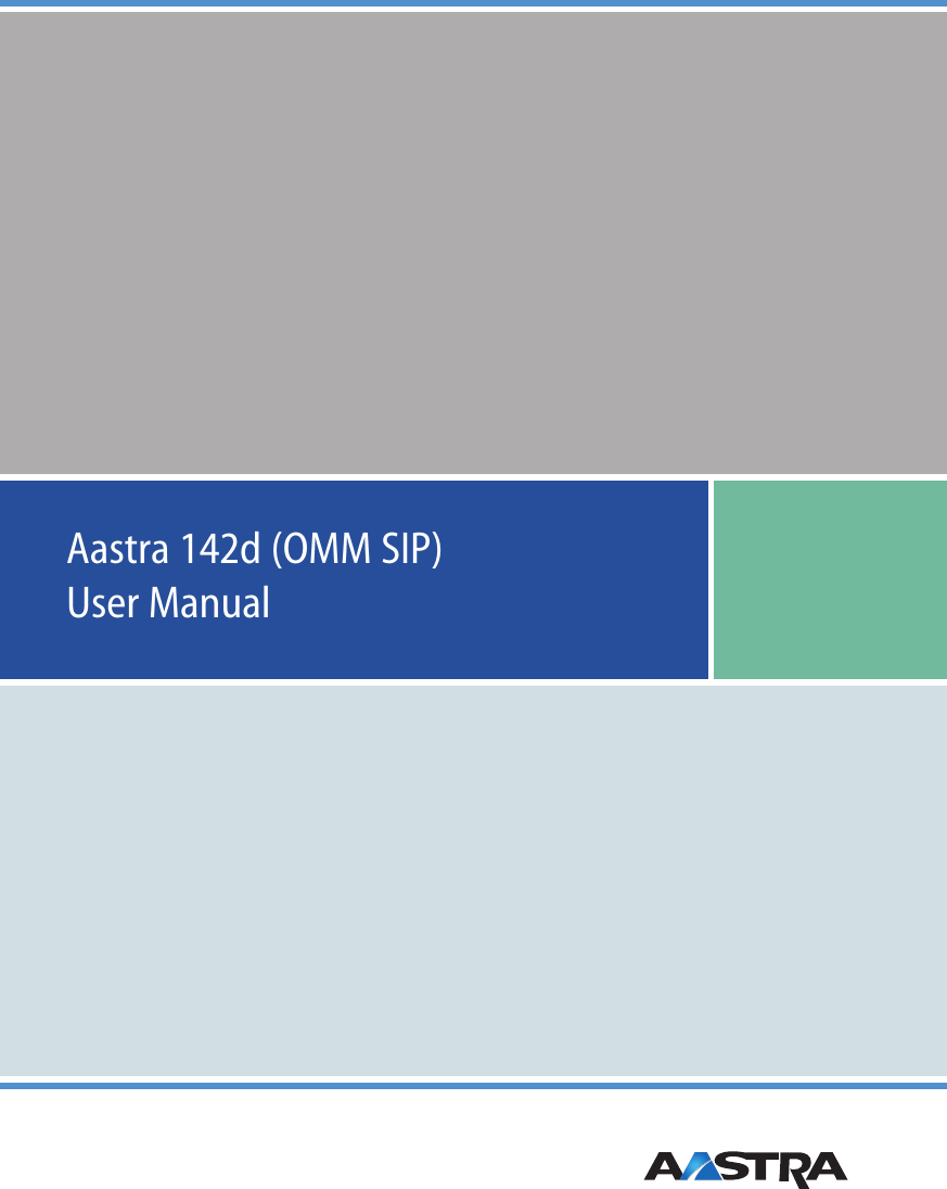 Aastra 142d (OMM SIP)User Manual