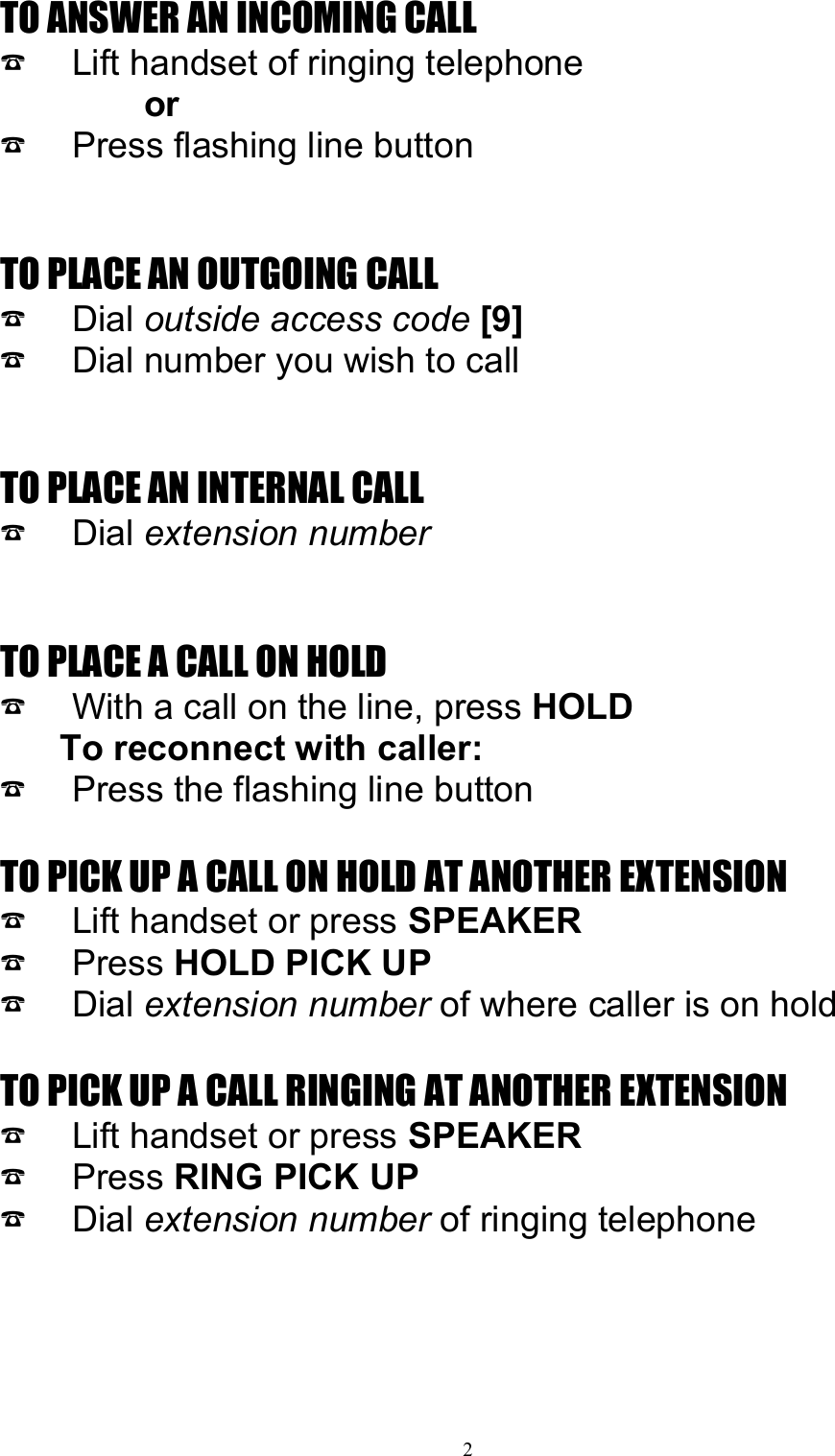 Page 2 of 7 - Mitel Mitel-200-Users-Manual 200 Superset 420 With Vmail - User Guide