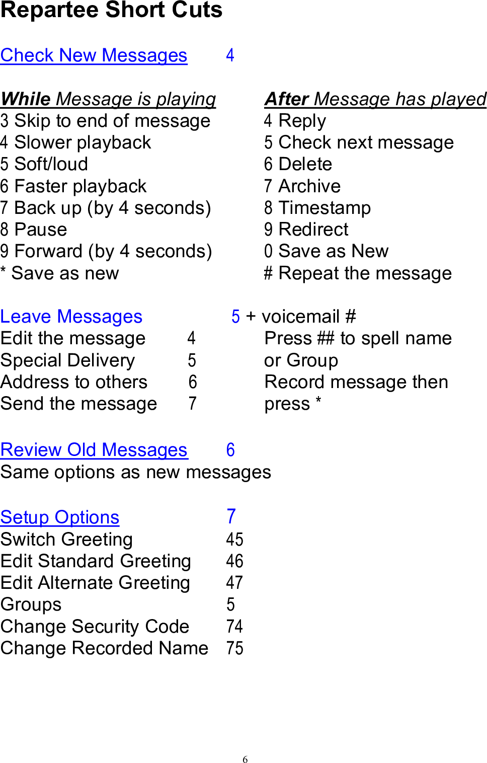 Page 7 of 7 - Mitel Mitel-200-Users-Manual 200 Superset 420 With Vmail - User Guide