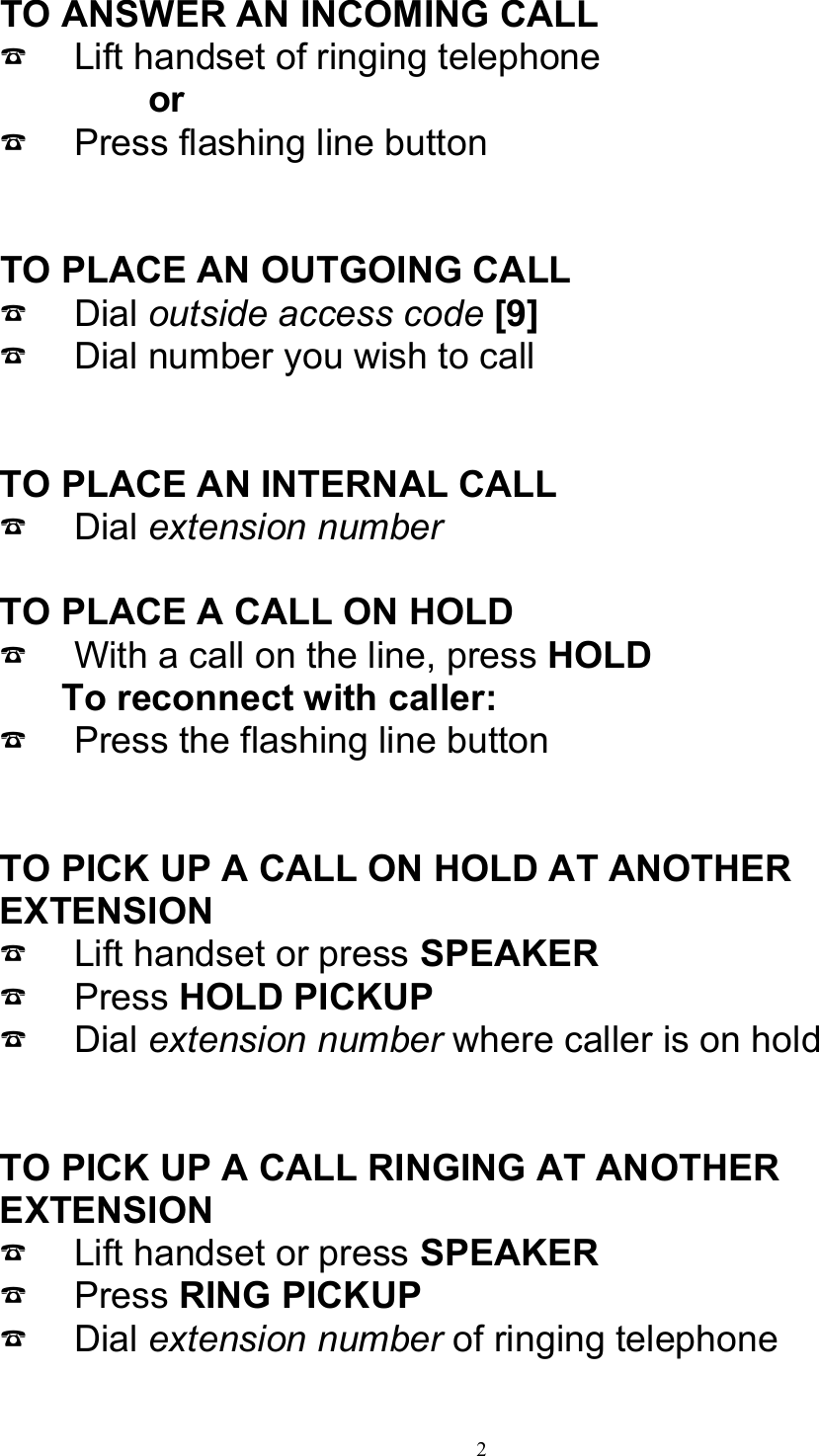 Page 2 of 7 - Mitel Mitel-4025-Users-Manual 200 Superset 4025 With Vmail - User Guide