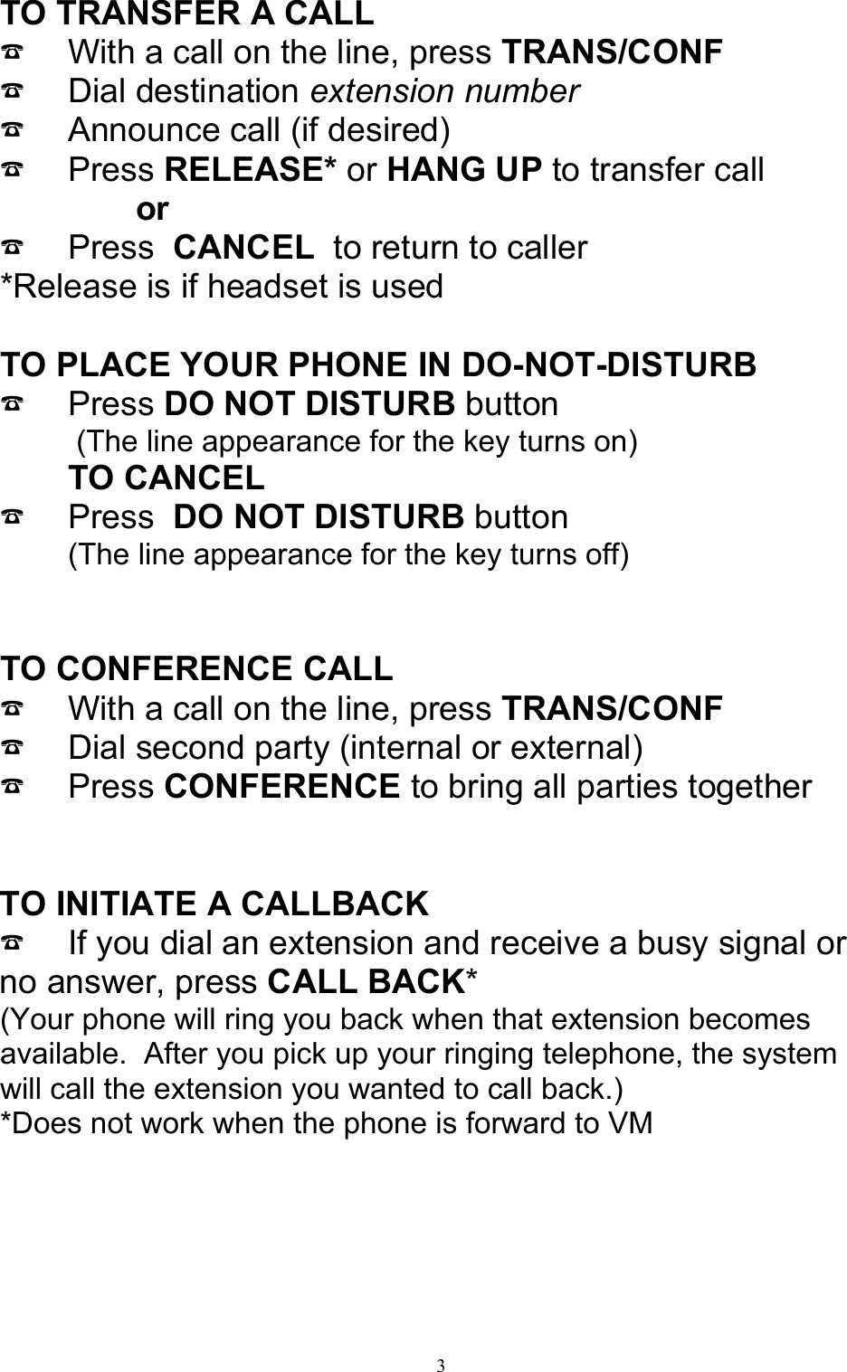 Page 3 of 7 - Mitel Mitel-4025-Users-Manual 200 Superset 4025 With Vmail - User Guide