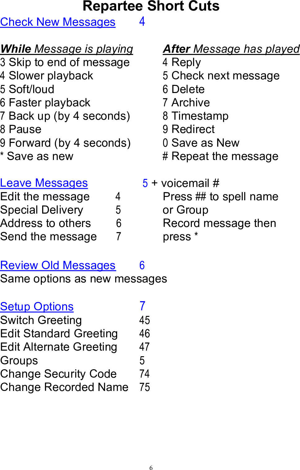 Page 7 of 7 - Mitel Mitel-4025-Users-Manual 200 Superset 4025 With Vmail - User Guide