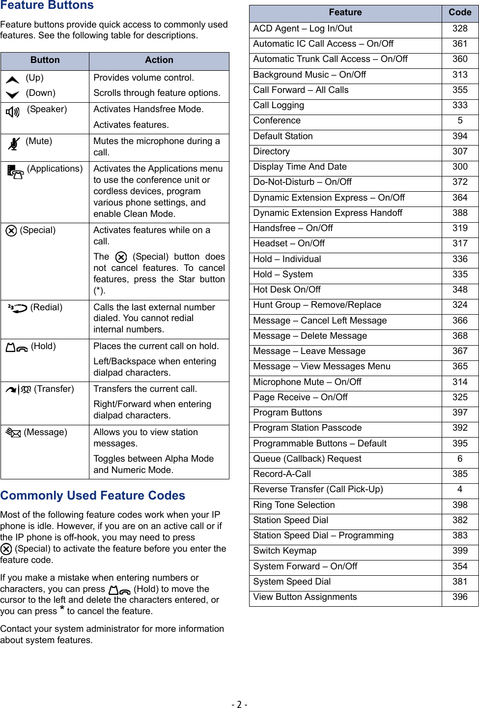 Page 2 of 3 - Mitel Mitel-5340-Ip-Users-Manual- 5340 IP Phone Quick Reference Guide  Mitel-5340-ip-users-manual