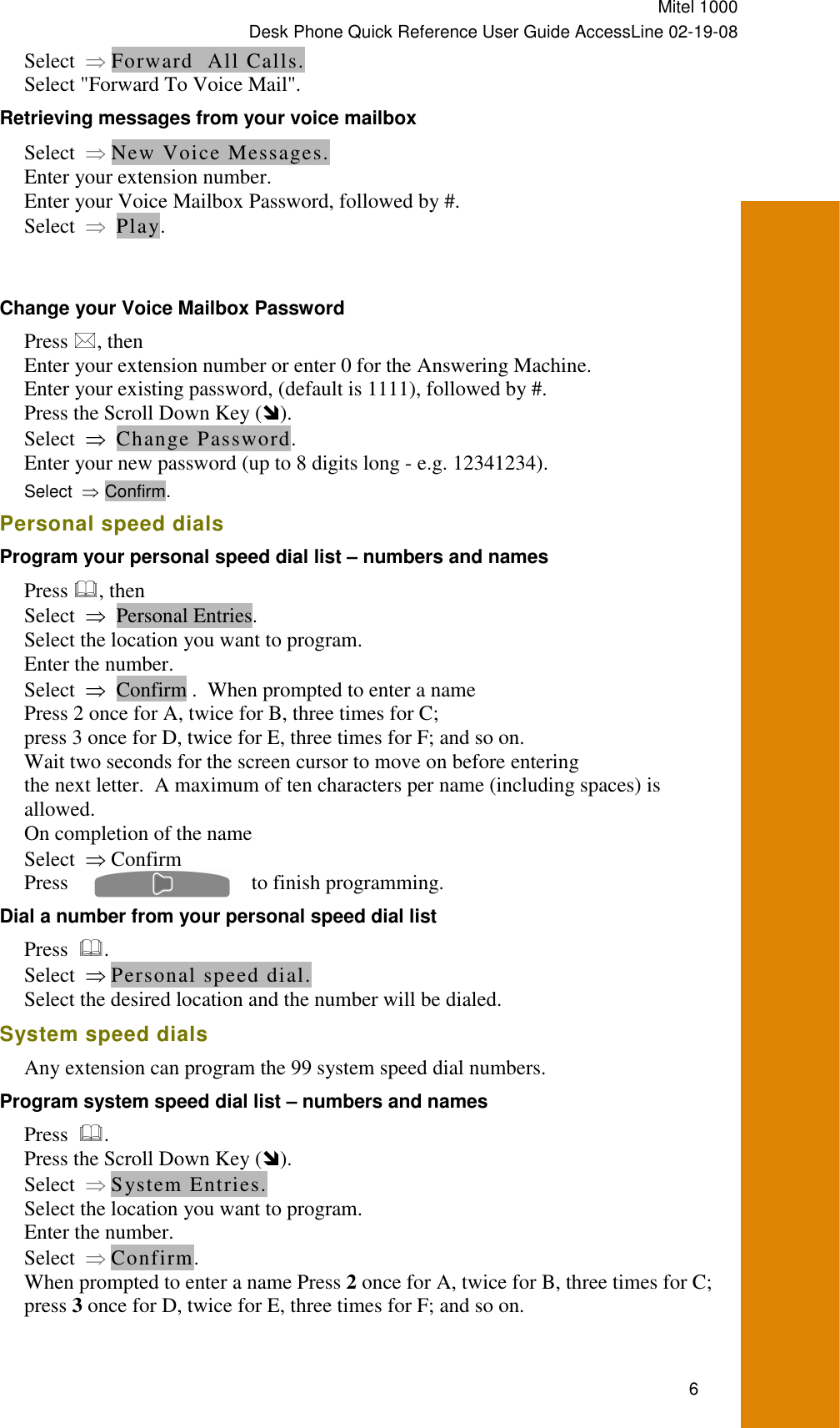 Page 7 of 8 - Mitel Mitel-Accessline-1000-Users-Manual- .  Mitel-accessline-1000-users-manual