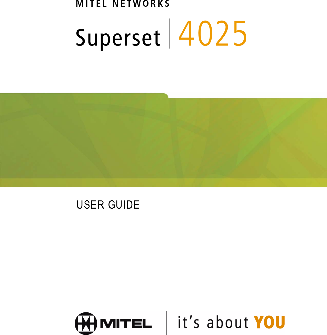 mitel-superset-4025-users-manual