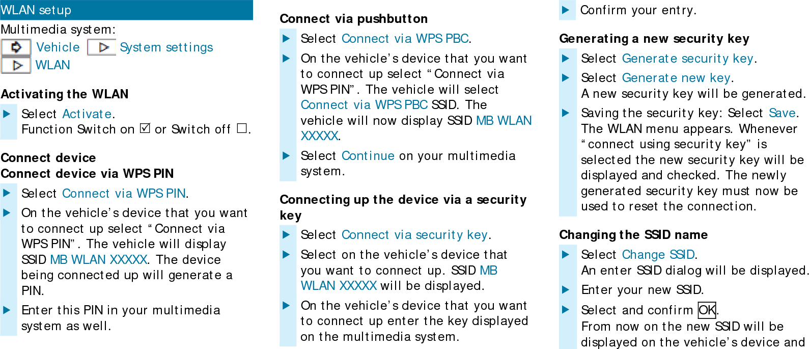 in the &ldquo;Via security key&rdquo; menu when connecting up.  