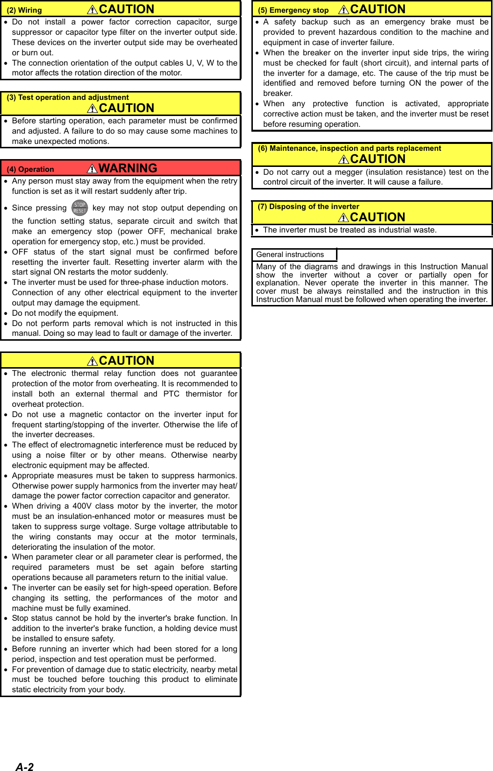 Mitsubishi Electronics Inverter Fr F700 Na Users Manual