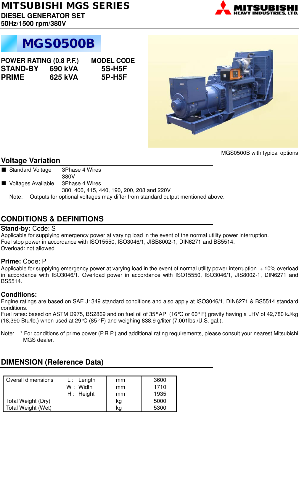 Page 1 of 4 - Mitsubishi 5P-H5F MGS SERIES 560 CONTROL PANEL User Manual  To The 5c219300-3202-4d1e-8773-f8b6084f2897