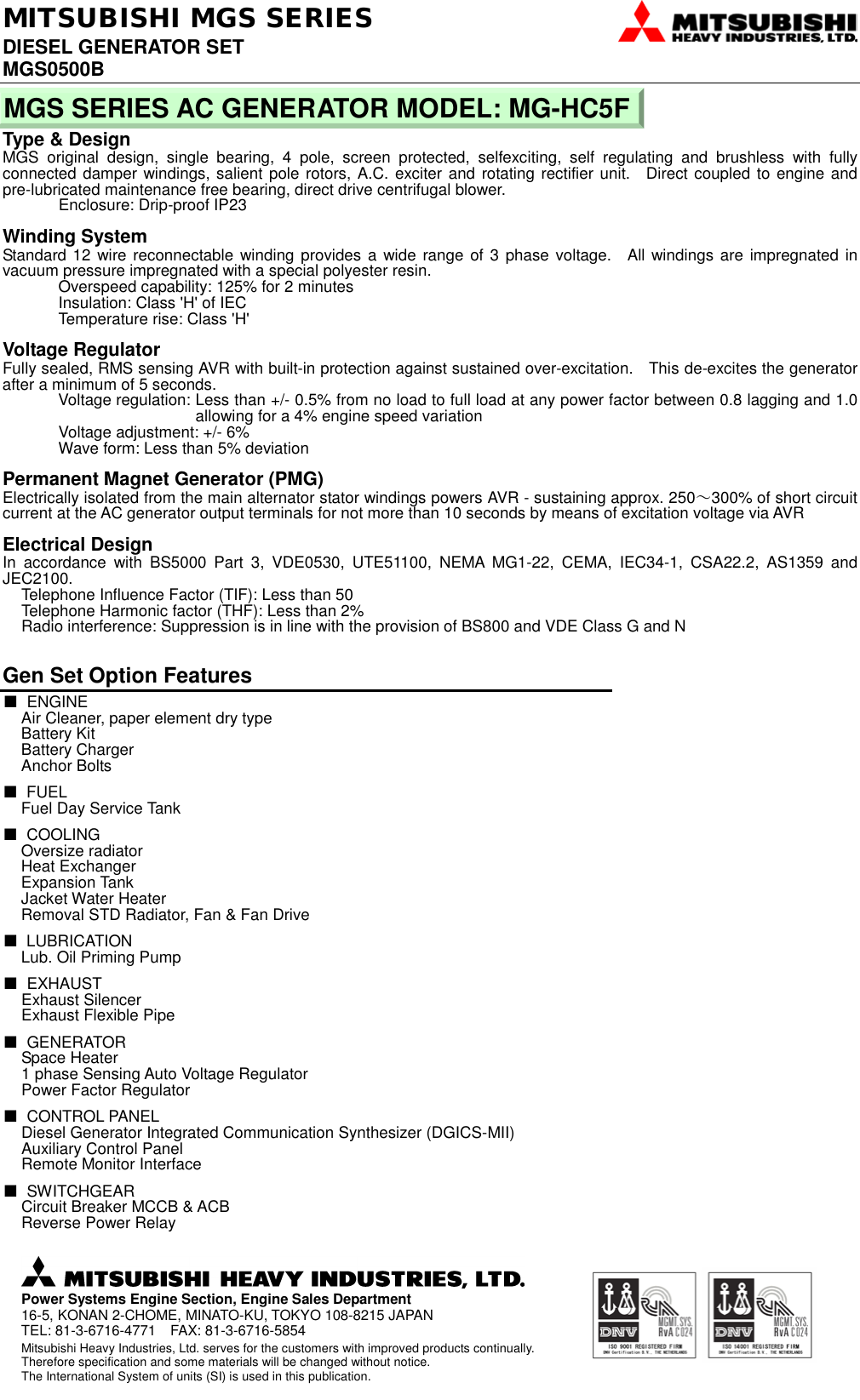 Page 4 of 4 - Mitsubishi 5P-H5F MGS SERIES 560 CONTROL PANEL User Manual  To The 5c219300-3202-4d1e-8773-f8b6084f2897